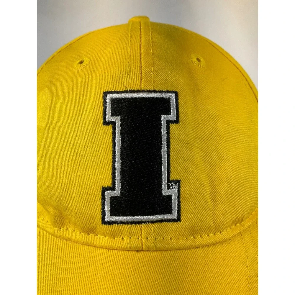 Signatures University of Iowa Yellow Snapback Hat Mens Embroidered I Logo Cap